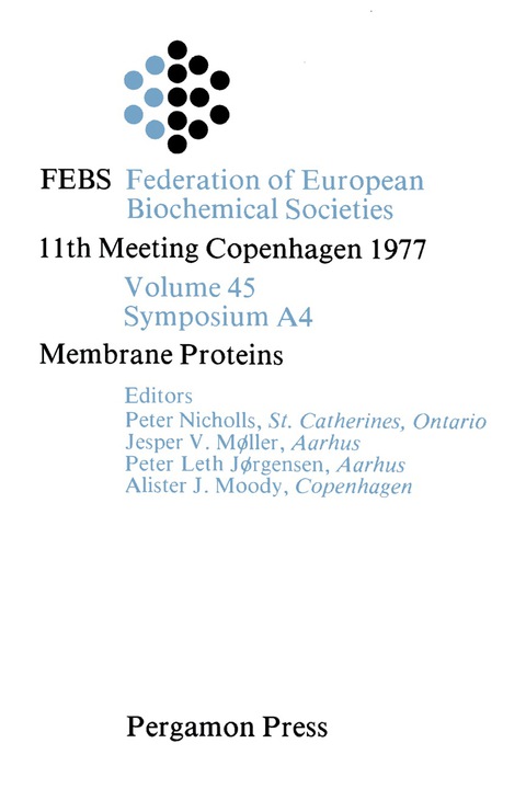 Cover image for book Membrane Proteins