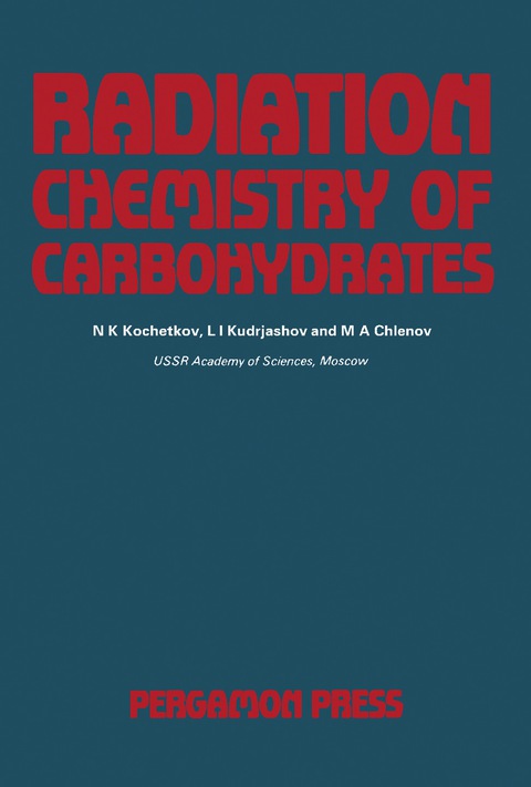 Cover image for book Radiation Chemistry of Carbohydrates