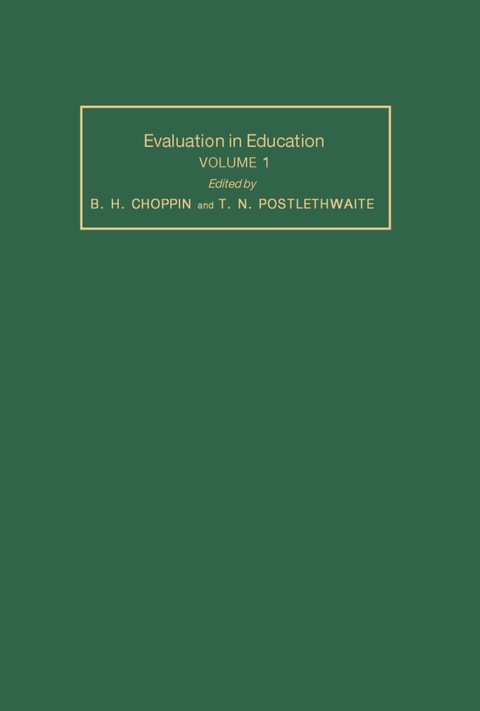Cover image for book Evaluation in Education