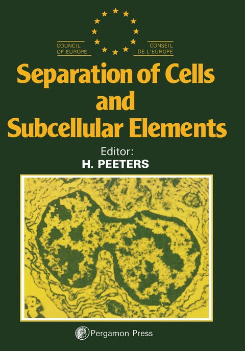 Cover image for book Separation of Cells and Subcellular Elements