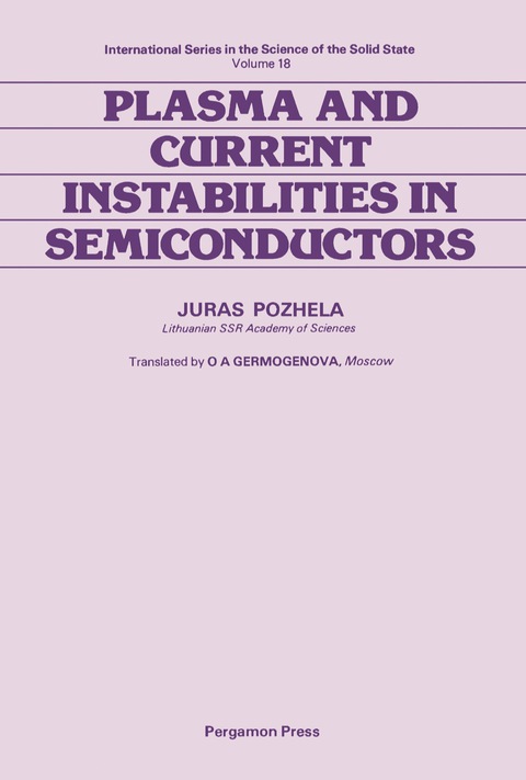 Cover image for book Plasma and Current Instabilities in Semiconductors