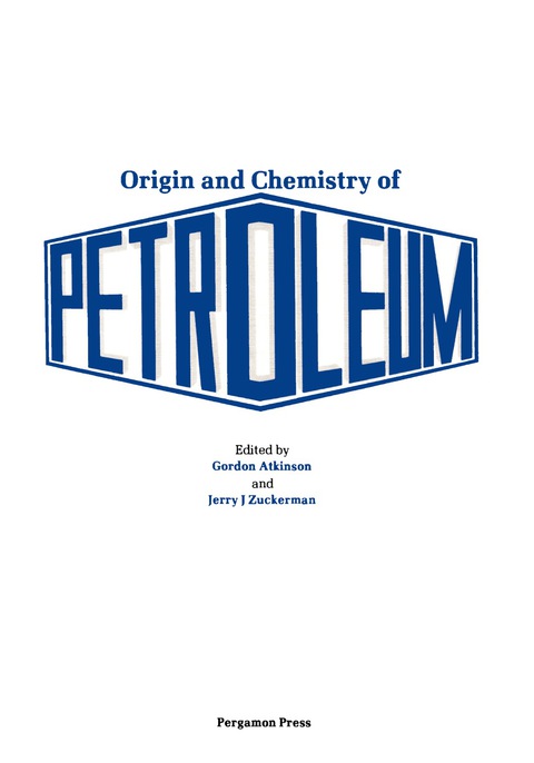 Cover image for book Origin and Chemistry of Petroleum