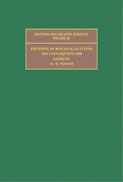Cover image for book Protides of the Biological Fluids