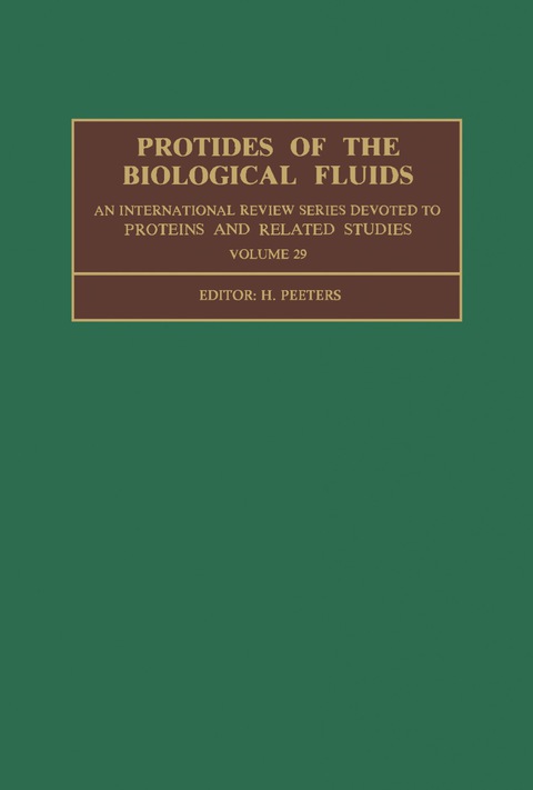 Cover image for book Protides of the Biological Fluids