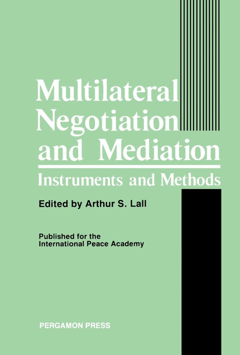 Cover image for book Multilateral Negotiation and Mediation