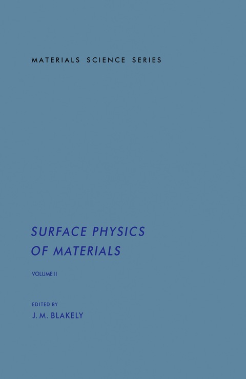 Cover image for book Surface Physics of Materials