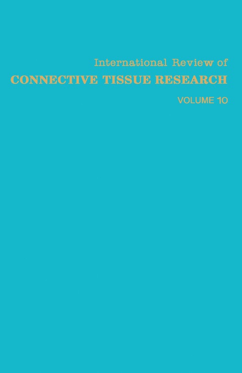 Cover image for book International Review of Connective Tissue Research