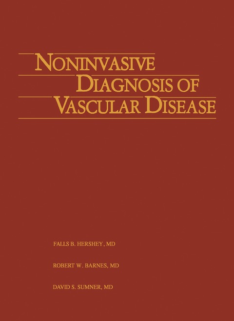 Cover image for book Noninvasive Diagnosis of Vascular Disease