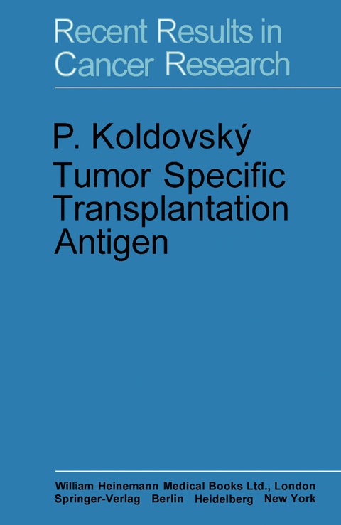 Cover image for book Tumor Specific Transplantation Antigen