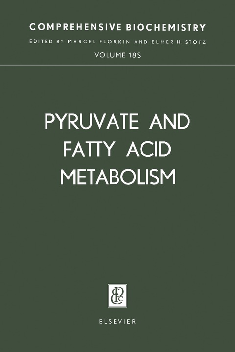 Cover image for book Pyruvate and Fatty Acid Metabolism