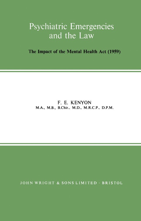 Cover image for book Psychiatric Emergencies and the Law