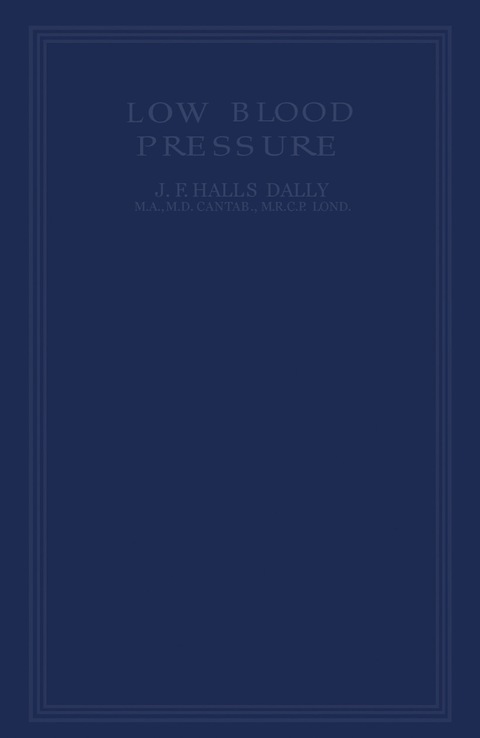 Cover image for book Low Blood Pressure