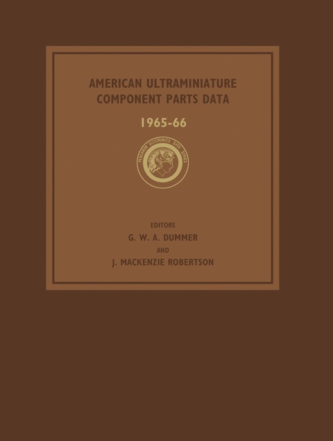 Cover image for book American Ultraminiature Component Parts Data 1965-66