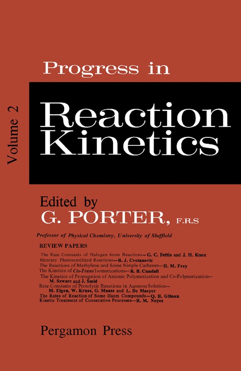 Cover image for book Progress in Reaction Kinetics