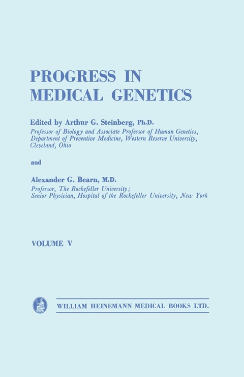 Cover image for book Progress in Medical Genetics