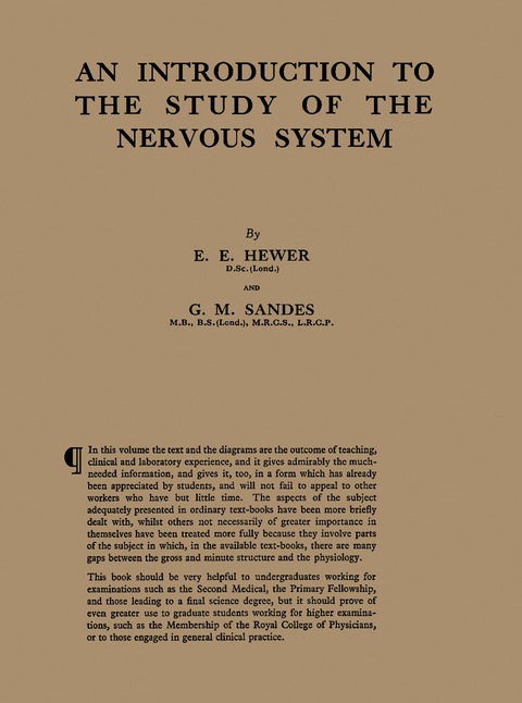 Cover image for book An Introduction to the Study of the Nervous System
