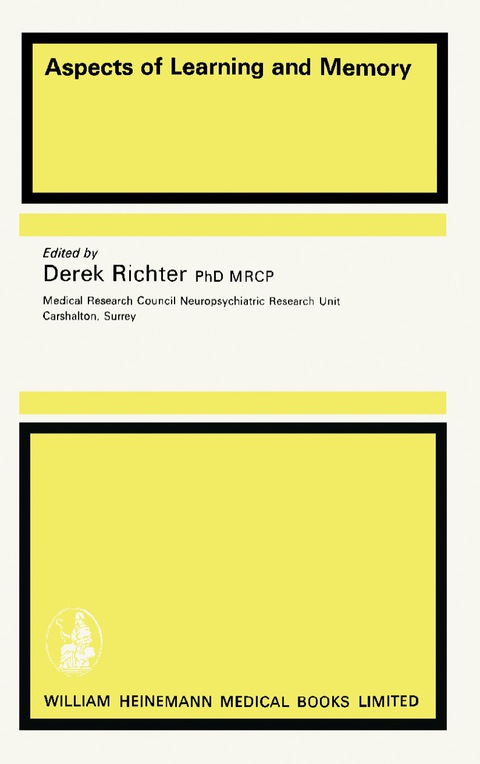 Cover image for book Aspects of Learning and Memory