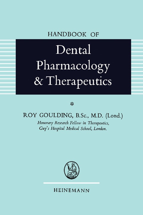Cover image for book Handbook of Dental Pharmacology and Therapeutics