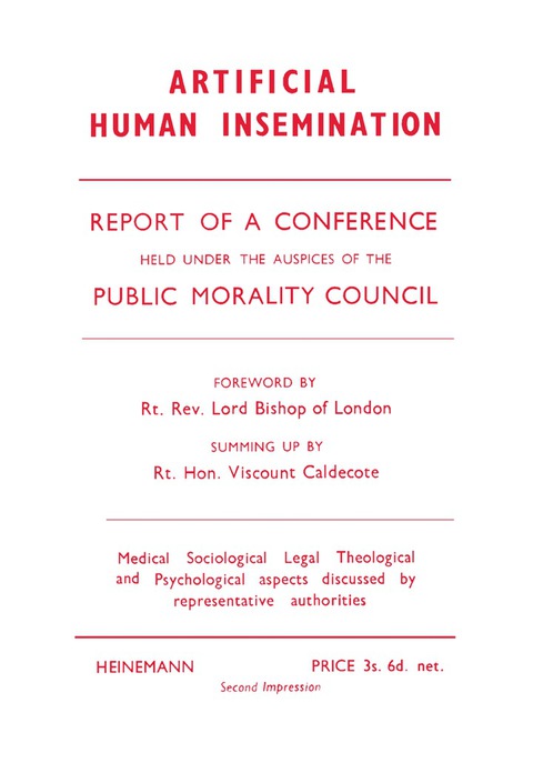 Cover image for book Artificial Human Insemination