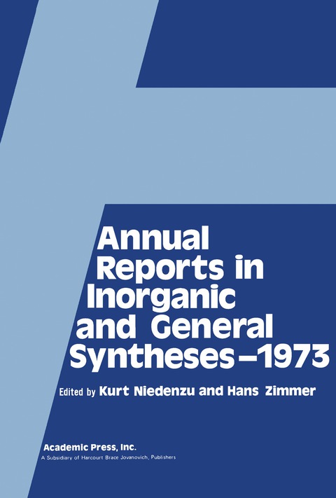 Cover image for book Annual Reports in Inorganic and General Syntheses-1973