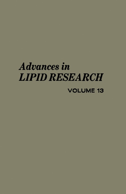 Cover image for book Advances in Lipid Research