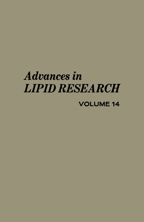 Cover image for book Advances in Lipid Research