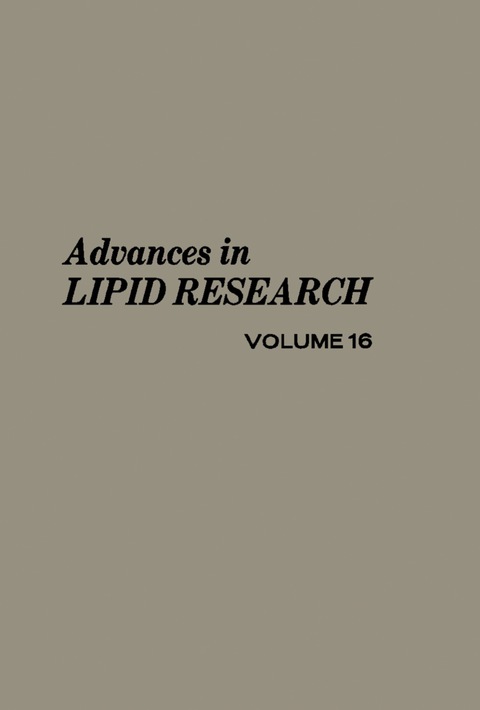Cover image for book Advances in Lipid Research