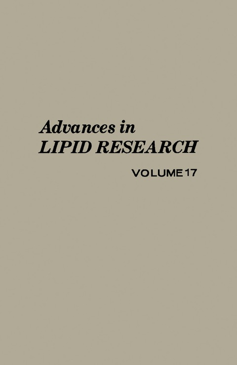 Cover image for book Advances in Lipid Research