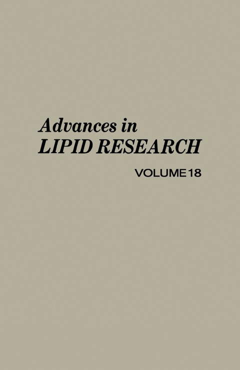 Cover image for book Advances in Lipid Research