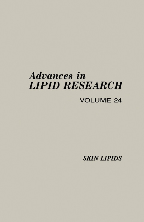 Cover image for book Advances in Lipid Research