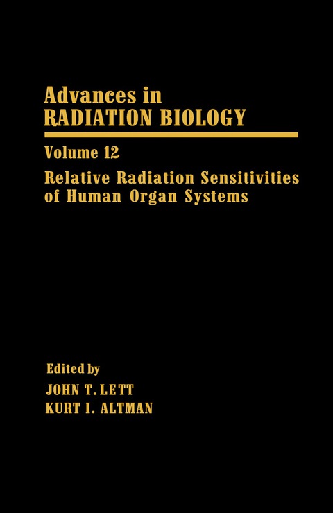 Cover image for book Relative Radiation Sensitivities of Human Organ Systems