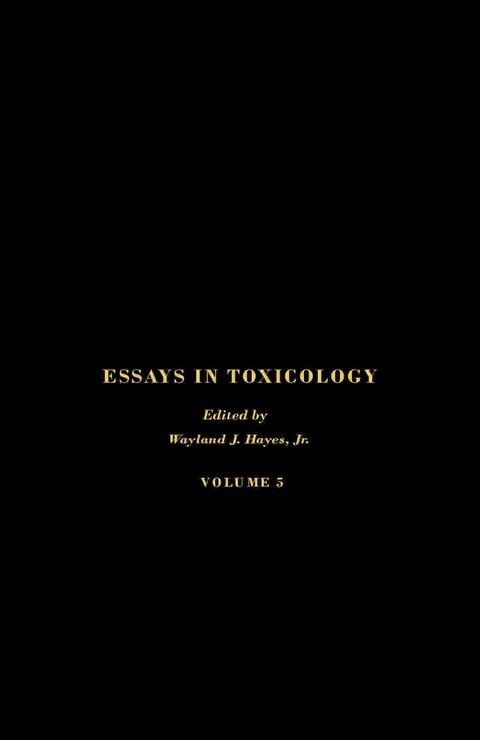 Cover image for book Essays in Toxicology