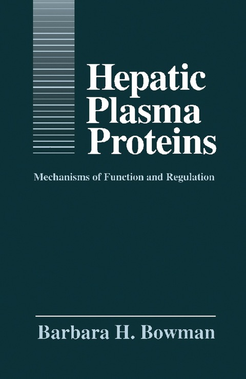 Cover image for book Hepatic Plasma Proteins