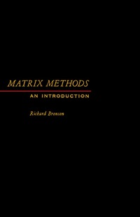 Cover image: Matrix Methods 9780121352509