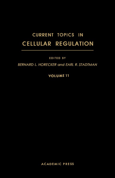 Cover image for book Current Topics in Cellular Regulation