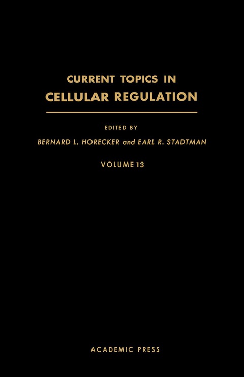 Cover image for book Current Topics in Cellular Regulation
