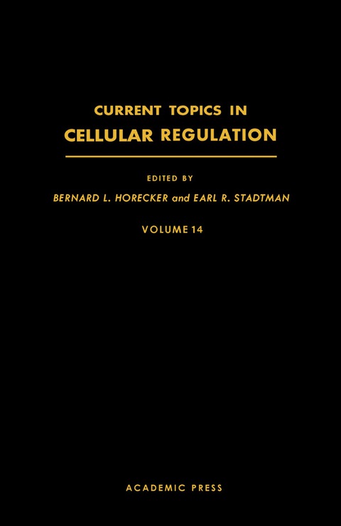 Cover image for book Current Topics in Cellular Regulation