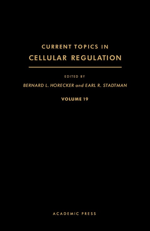 Cover image for book Current Topics in Cellular Regulation