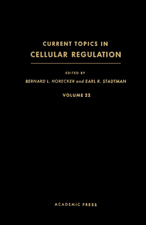 Cover image for book Current Topics in Cellular Regulation