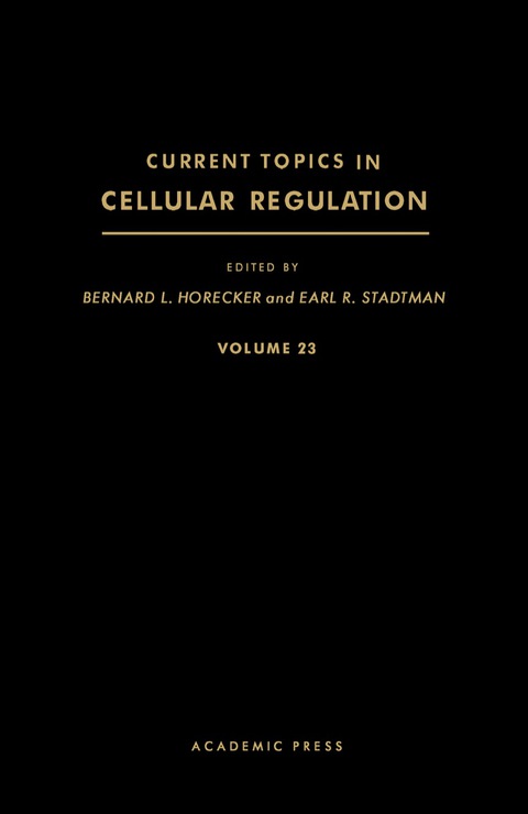 Cover image for book Current Topics in Cellular Regulation