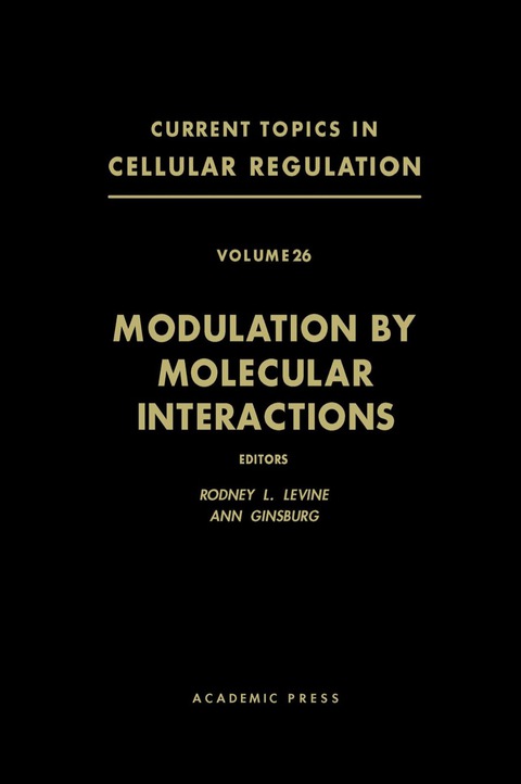 Cover image for book Modulation by Molecular Interactions