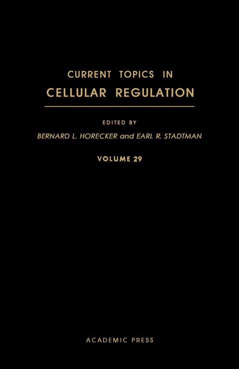 Cover image for book Current Topics in Cellular Regulation