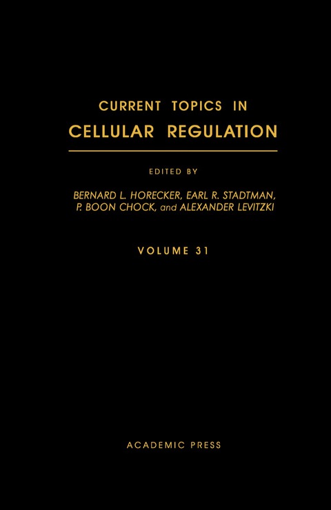 Cover image for book Current Topics in Cellular Regulation