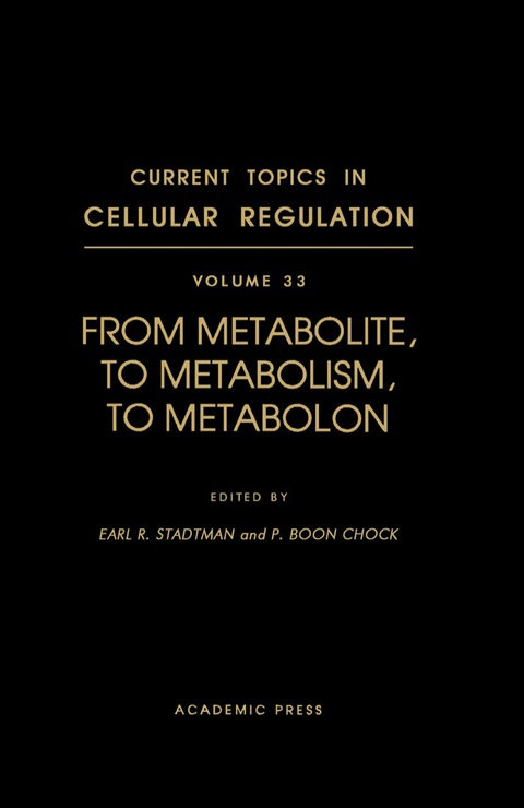 Cover image for book From Metabolite, to Metabolism, to Metabolon