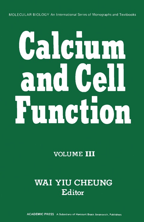 Cover image for book Calcium and Cell Function