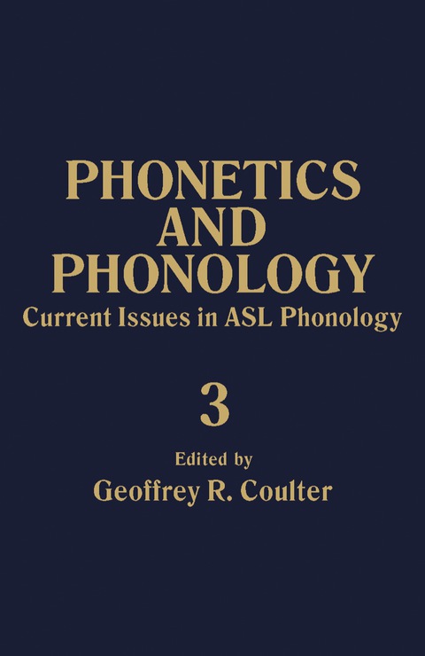 Cover image for book Current Issues in ASL Phonology