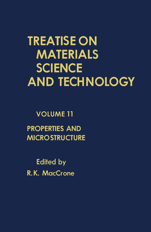 Cover image for book Properties and Microstructure