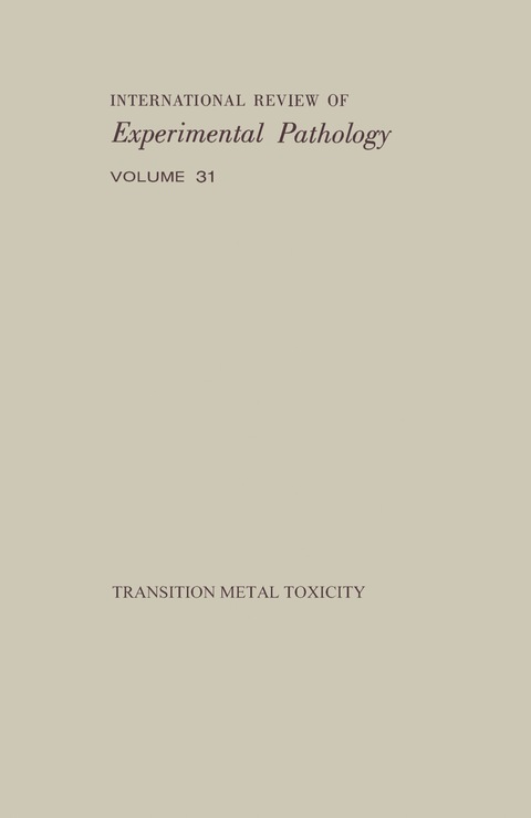 Cover image for book Transition Metal Toxicity