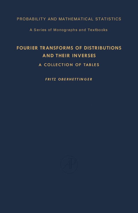 Cover image for book Fourier Transforms of Distributions and Their Inverses