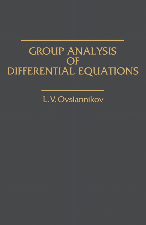 Cover image for book Group Analysis of Differential Equations